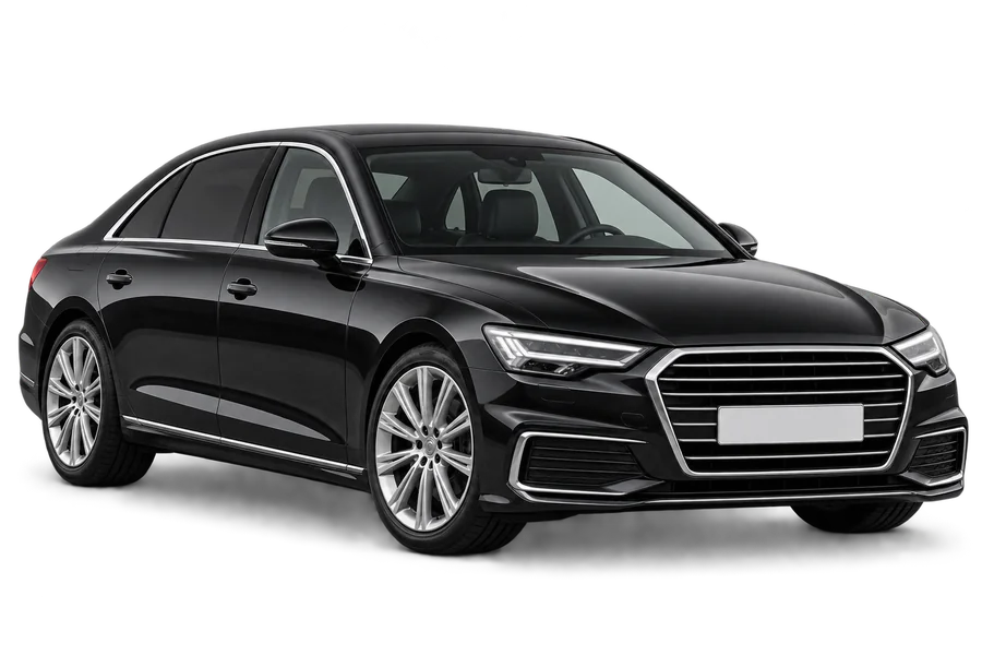 Black executive saloon for chauffeur travel